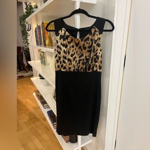 The Limited Cheetah Print and Black Professional Dress Size 4